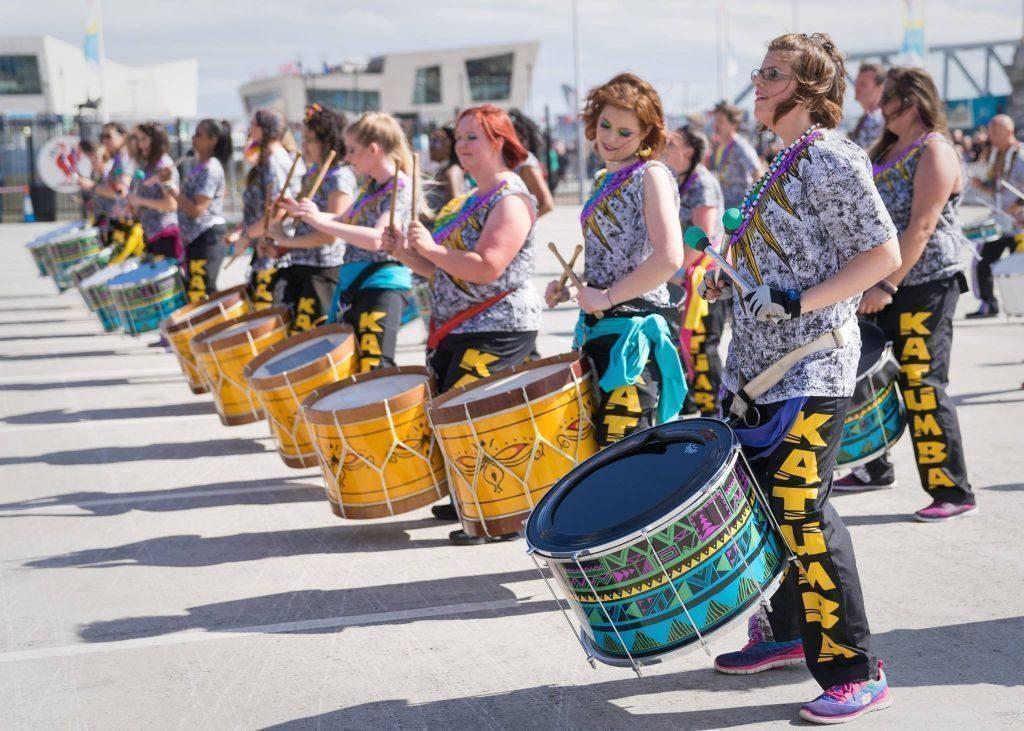 UK community drum and dance group, Katumba