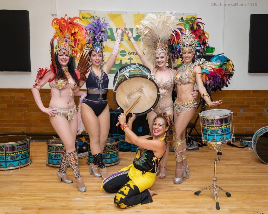 carnival rummer samba dancers
