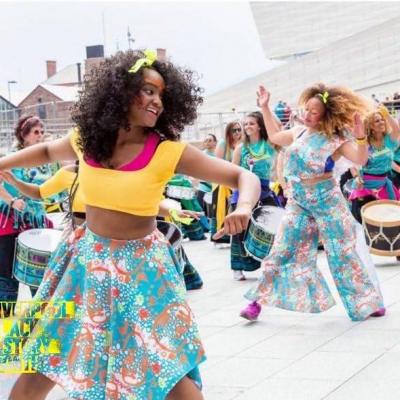 Movema and Katumba dance workshops Halloween Festival 2022 - liverpool drum group to clarify liverpool drumming workshop in percussion lessons liverpool - Drumming Group Liverpool