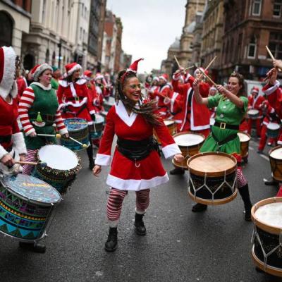 katumba-santa-dash-2022-christmas-event-7-by-Oli-Scarff - liverpool percussion group furthermore drum circles liverpool neither drum practice liverpool - Drumming Group Liverpool